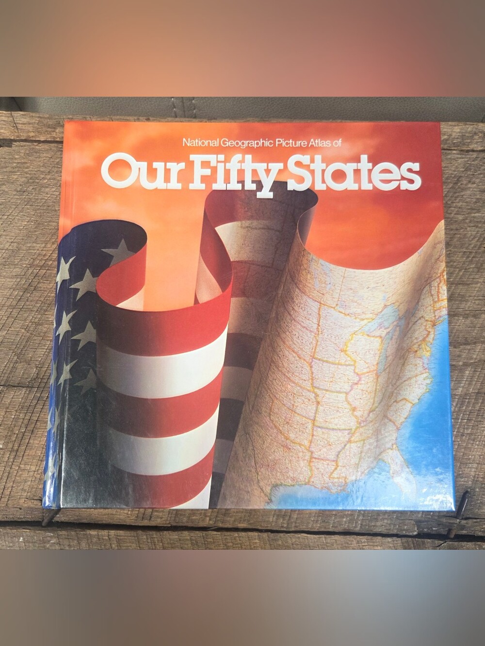 National Geographic Atlas Book of Our Fifty States Hardcover 1991 First Edition